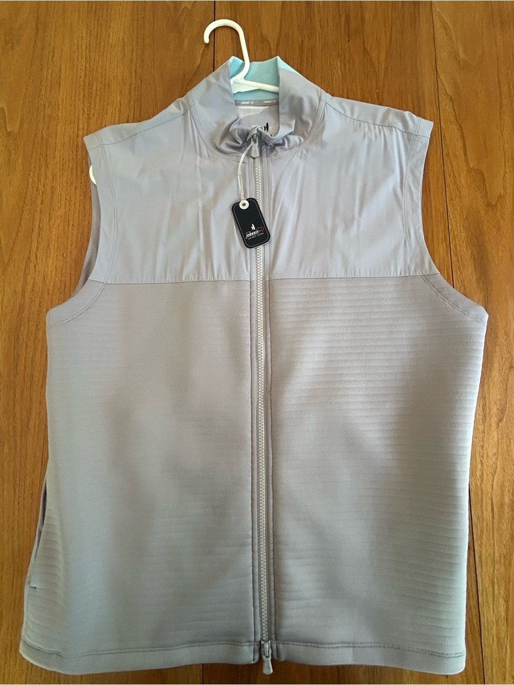 johnnie-O Light Gray Sleeveless Vest